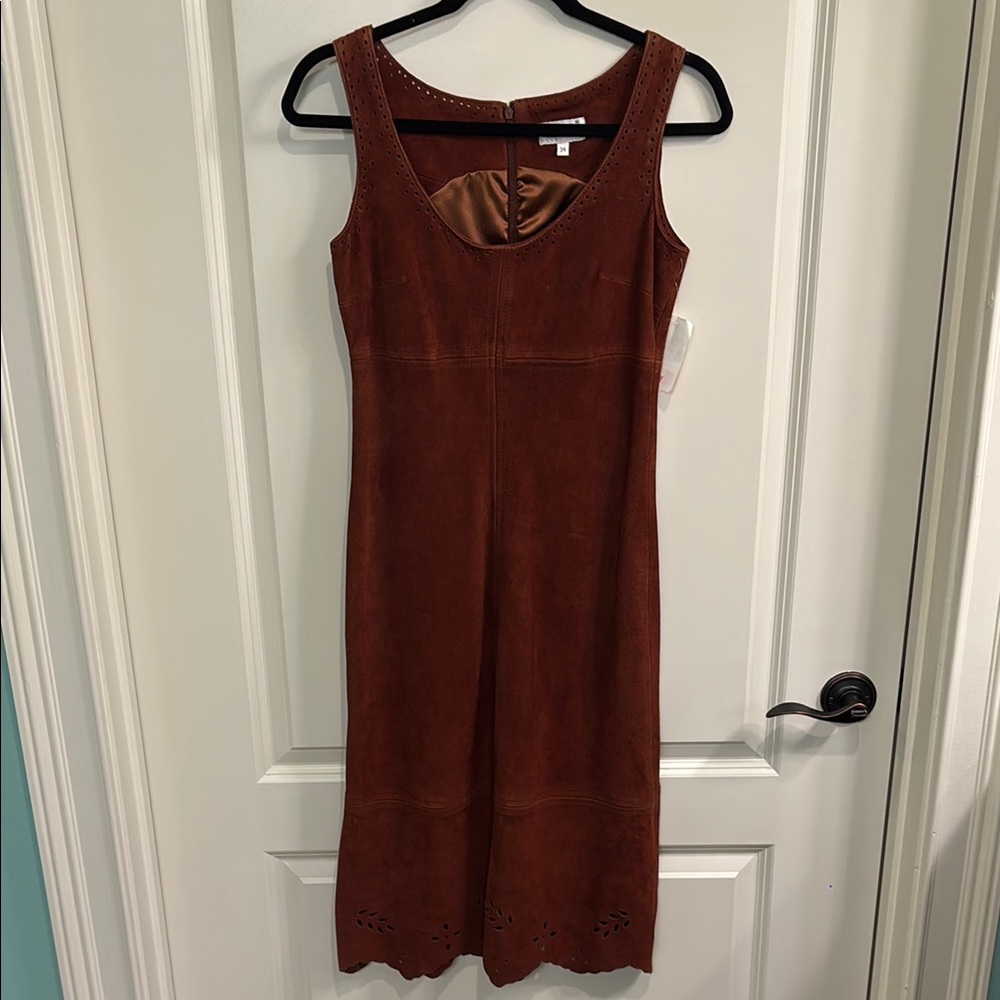 Genuine Suede Vintage Dress